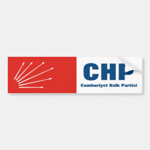 Turkish Repuplican Party CHP Bumper Sticker