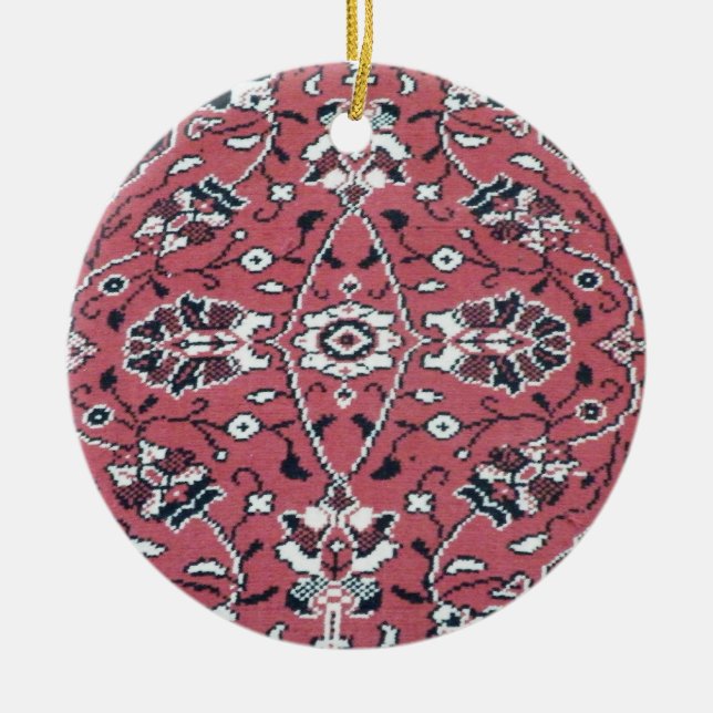 Turkish Rug Ceramic Tree Decoration (Front)
