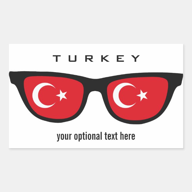Turkish Shades custom stickers (Front)