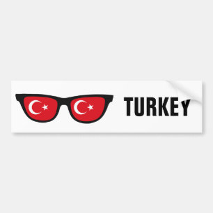 Turkish Shades custom text & colour bumpersticker Bumper Sticker