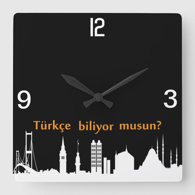 Turkish Skyline Clock (Front)