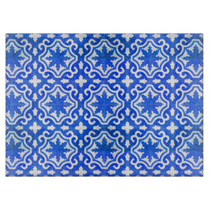 Turkish Tile in Blue and White Cutting Board