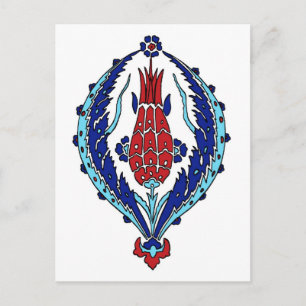 Turkish tile Postcard
