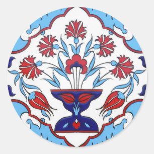 Turkish tile Round Sticker
