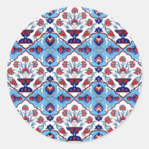 Turkish tile Round Sticker