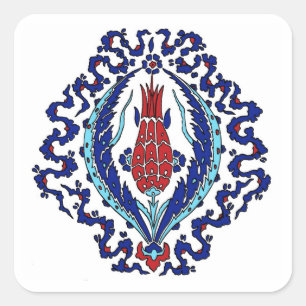 Turkish tile Square Sticker