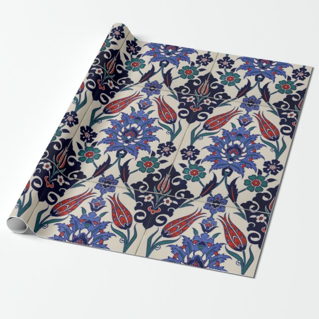 Turkish Tiles Wrapping Paper (Unrolled)
