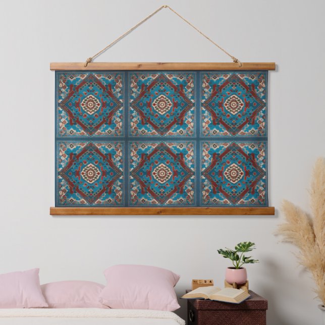 Turkish Trendy Beautiful Old Pattern Collection Hanging Tapestry (Bedroom)