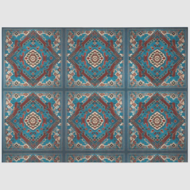 Turkish Trendy Beautiful Old Pattern Collection Tissue Paper (Front)