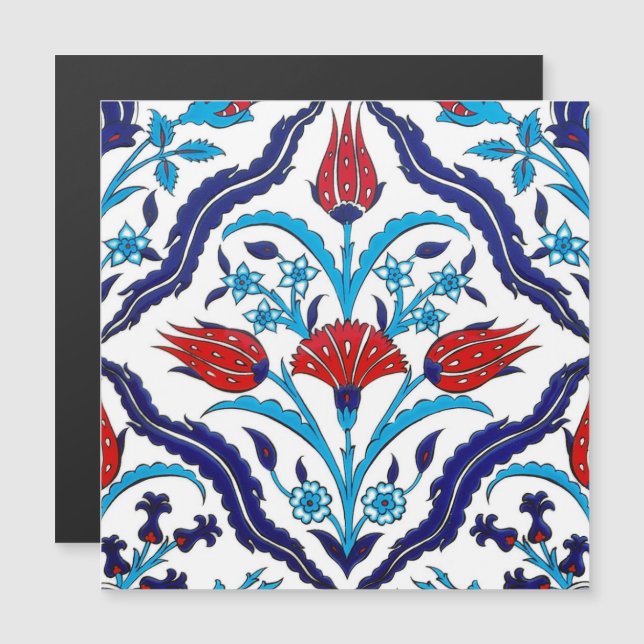 Turkish tulip magnetic invitation (Front/Back)
