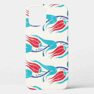 Turkish Tulips: Traditional Seamless Motif. iPhone 12 Case