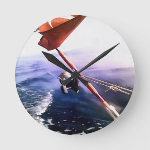 Turkish Vacation Fishing Trip Round Clock