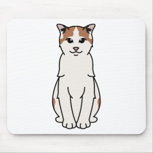 Turkish Van Cat Cartoon Mouse Pad
