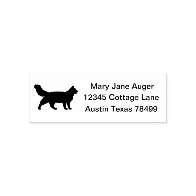 Turkish Van Cat Self Inking Rubber Stamp (Design)