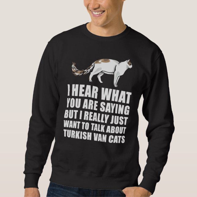 Turkish Van Cat Sweatshirt (Front)