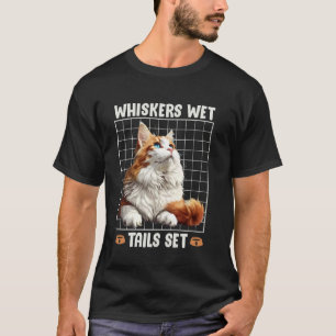 Turkish Van Cat WHISKERS WET TAILS SET Funny Turki T-Shirt