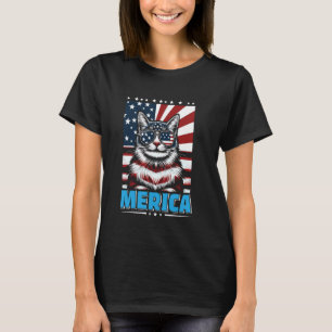 Turkish Van MERICA Cat Owner Turkish Van Cat Lover T-Shirt