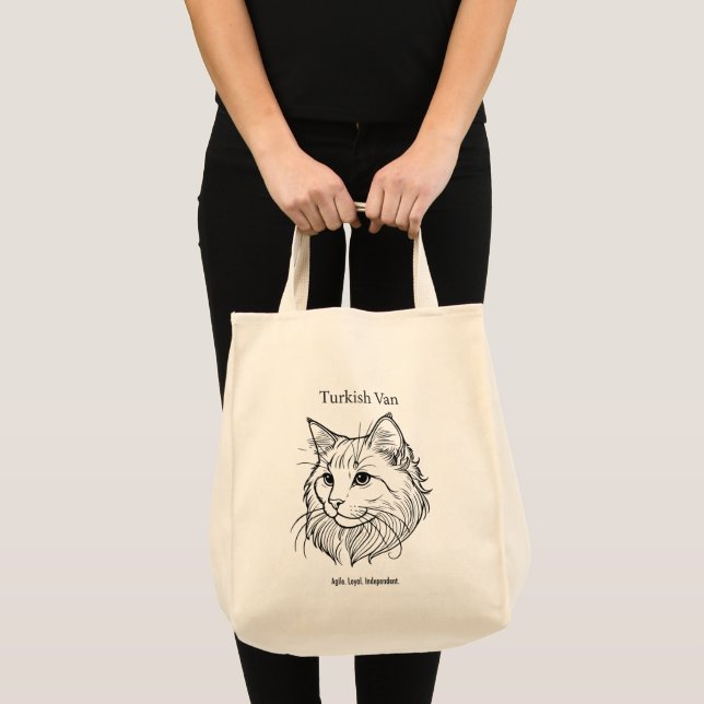 Turkish Van Portrait Tote Bag (Front (Product))