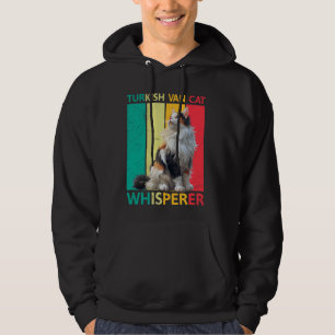 TURKISH VAN WHISPERER Cat Dad Funny Vintage Hoodie