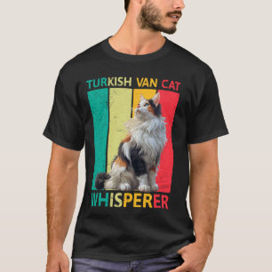 TURKISH VAN WHISPERER Cat Dad Funny Vintage T-Shirt