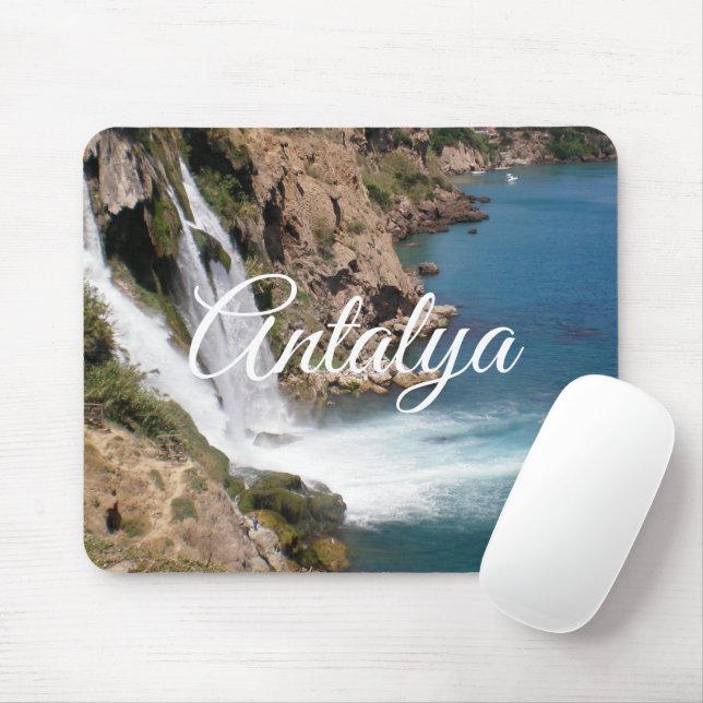 Turkish waterfall Duden in Antalya Mouse Pad (With Mouse)