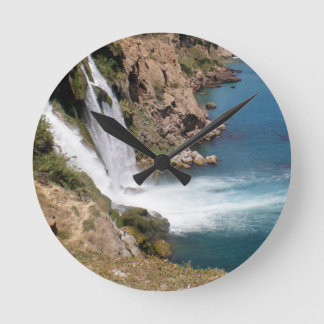 Turkish waterfall Duden Round Clock