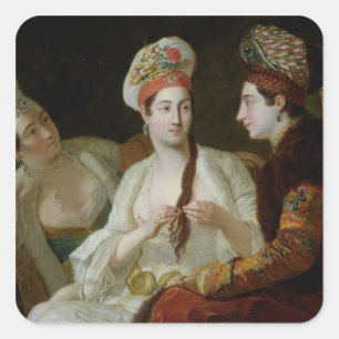 Turkish Women Square Sticker