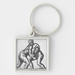 Turkish Wrestlers Key Ring