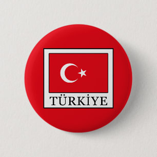 Türkiye 6 Cm Round Badge