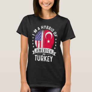 Turkiye American Patriot Grown  Flag Humor T-Shirt