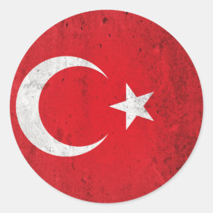 Turkiye Classic Round Sticker