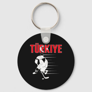 Turkiye Ice Hockey Lovers Jersey - Turkish Hockey Key Ring