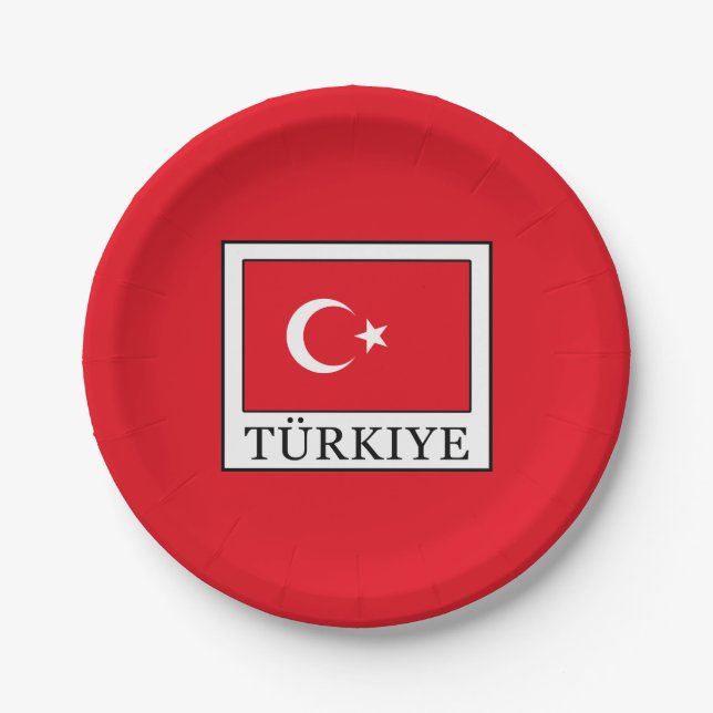 Türkiye Paper Plate (Front)