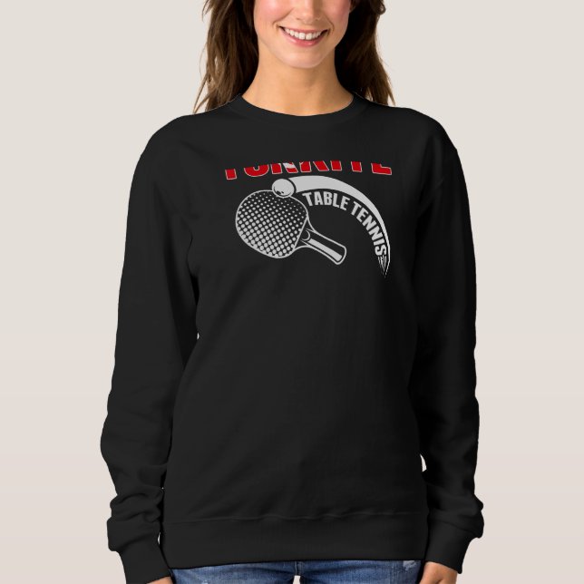 Turkiye Table Tennis  Turkey Ping Pong Team Suppor Sweatshirt (Front)
