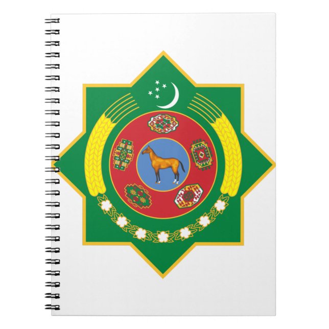 turkmenistan emblem notebook (Front)