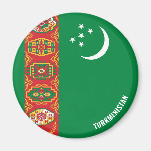 Turkmenistan Flag Charming Patriotic Magnet