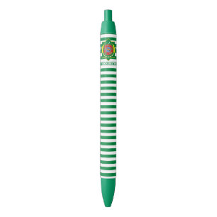Turkmenistan Flag Cute Patriotic Black Ink Pen