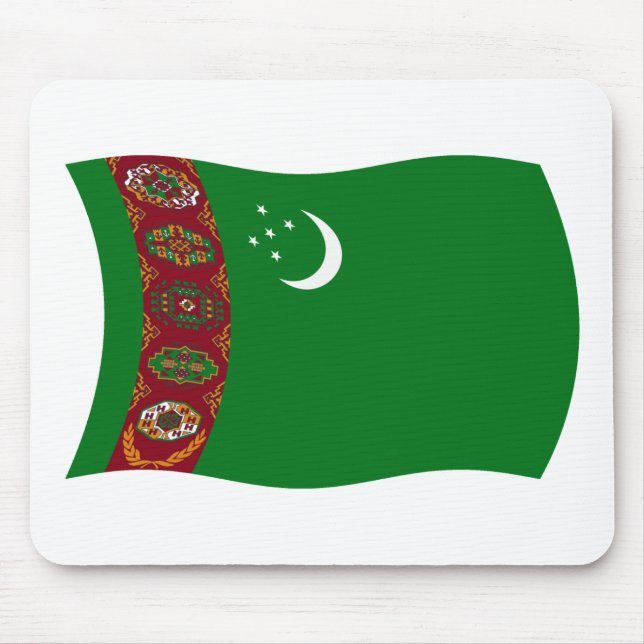 Turkmenistan Flag Mousepad (Front)