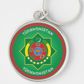 Turkmenistan Heritage Emblem Key Ring