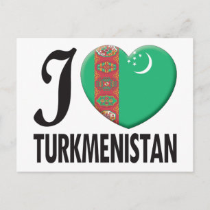 Turkmenistan Love Postcard