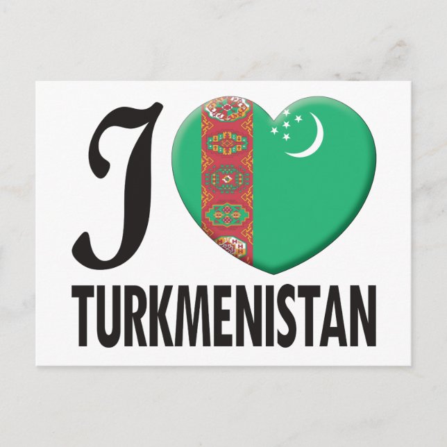 Turkmenistan Love Postcard (Front)