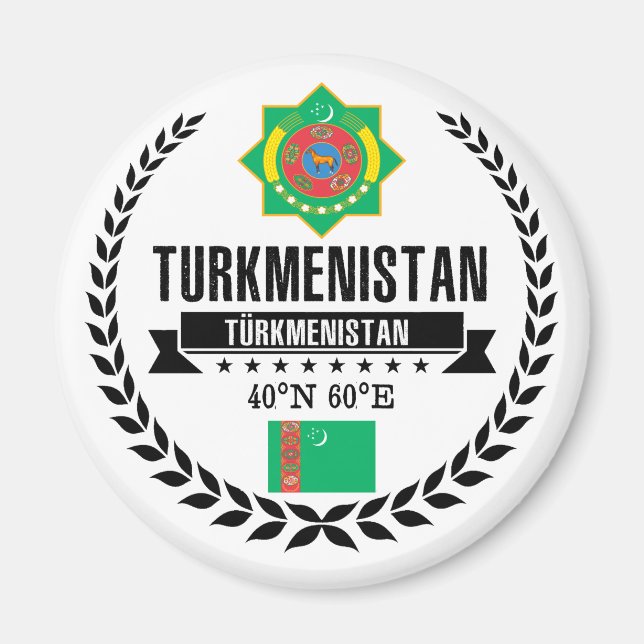 Turkmenistan Magnet (Front)
