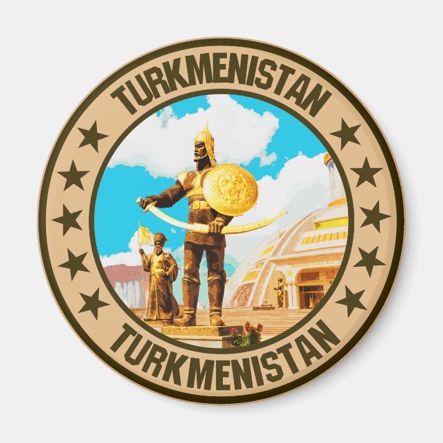 Turkmenistan                                       magnet (Front)