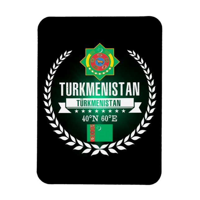 Turkmenistan Magnet (Vertical)