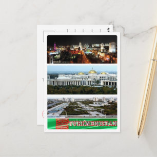 Turkmenistan - Mosaic - Postcard
