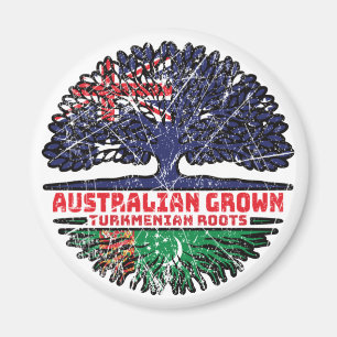 Turkmenistan Turkmenian Australian Australia Tree Magnet