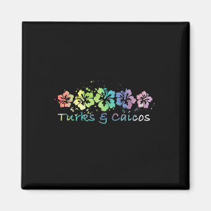 Turks & Caicos Watercolor Beach Design _ Trave Magnet