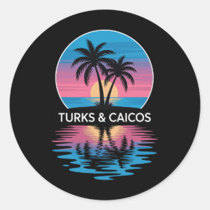 Turks And Caicos  Classic Round Sticker