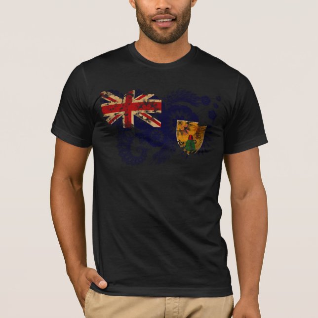 Turks and Caicos Flag T-Shirt (Front)