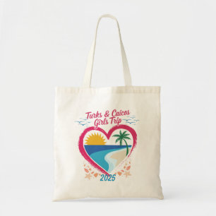 Turks and Caicos Girls Trip Tropical Paradise Tote Bag